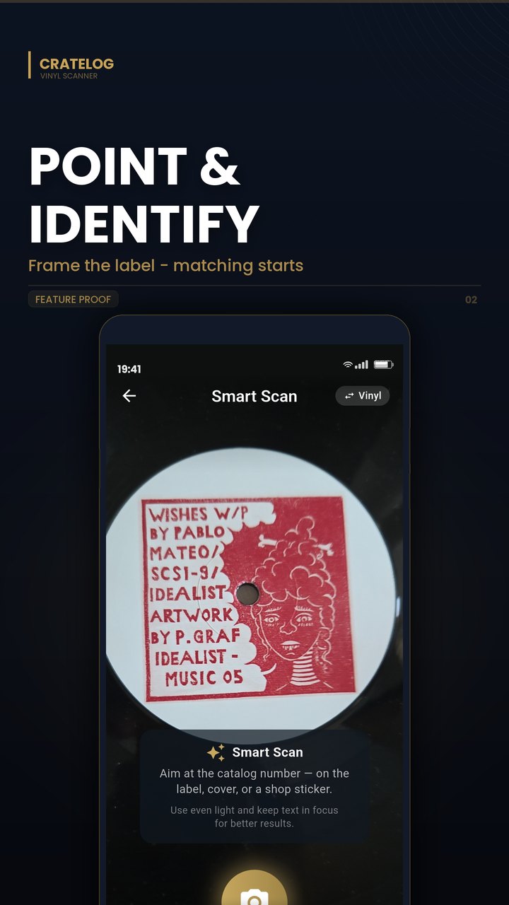 Smart Scan aimed at a record label, catalog number found